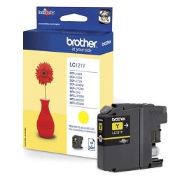 Brother oryginalny ink / tusz LC-121Y, yellow, 300s, Brother DCP-J552DW, MFC-J470DW