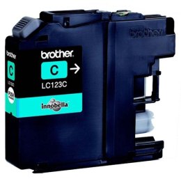 Brother oryginalny ink / tusz LC-123C, cyan, 600s, Brother MFC-J4510 DW