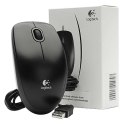 Logitech Mysz B100, 800DPI, optyczna, 3kl., przewodowa USB, czarna