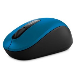 Microsoft Mysz Bluetooth Mobile Mouse 3600, 1000DPI, Bluetooth, optyczna, 3kl., bezprzewodowa, niebieska, 1 szt AA, klasyczna, B