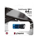 Kingston pendrive DataTraveler 80M USB-C 200MB/s 64GB czarno-niebieski
