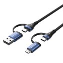Kabel USB 4w1 USB 2.0 Vention CTLLH 1m (czarny)