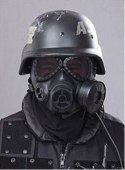 Pełna maska ochronna TOXIC MASK pod ASG na baterie