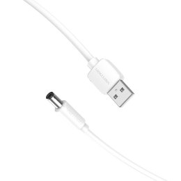 Kabel zasilający USB do DC 5.5mm 0.5m Vention CEYWD biały