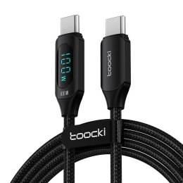 Kabel USB-C do USB-C Toocki, 1m, 100W (czarny)