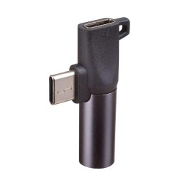 Akyga adapter AK-AD-62 USB type C (m) / USB type C (f) / Jack 3,5 mm ładuj i słuchaj