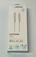 eSTUFF USB-C Lightning Cable MFI 3m White