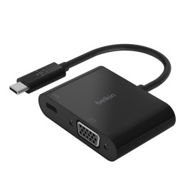 Belkin USB-C to VGA + Charge Adapter BLK (60W PD)