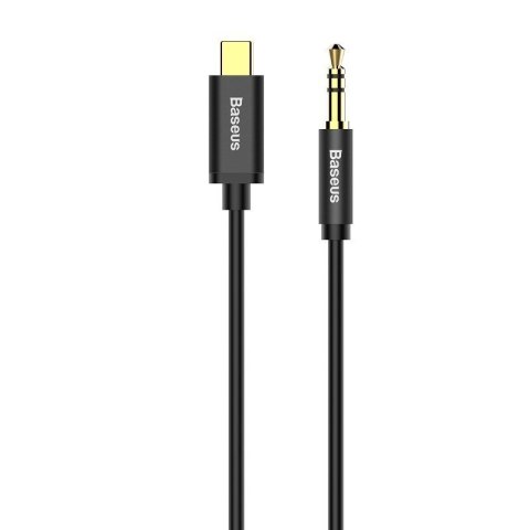 Kabel audio USB-C do mini jack 3,5mm Baseus Yiven 1.2m (czarny)