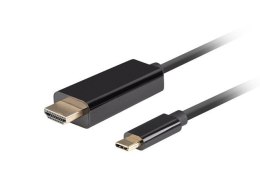 KABEL USB-C(M)->HDMI(M) 1M 4K 60HZ CZARNY LANBERG