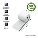 Qoltec Rolka termiczna 80 x 80 | 65g/m2 | 10szt. | BPA free