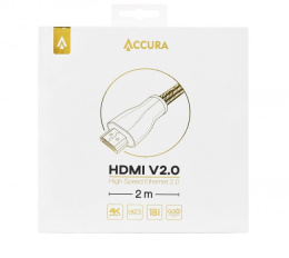 Kabel Accura Premium HDMI v2.0 2m BOX 4k