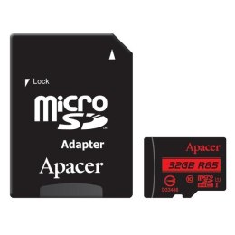 Apacer Karta pamięci Secure Digital Card V10, 32GB, micro SDHC, AP32GMCSH10U5-R, UHS-I U1 (Class 10), z adapterm