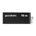 Goodram USB pendrive USB 2.0, 16GB, UCU2, czarny, UCU2-0160K0R11, USB A, z obrotową osłoną