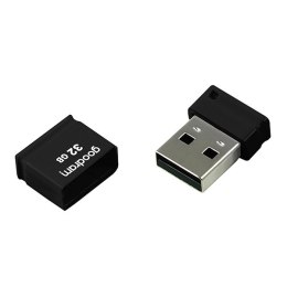 Goodram USB pendrive USB 2.0, 32GB, UPI2, czarny, UPI2-0320K0R11, USB A, z osłoną