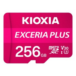 Kioxia Karta pamięci Exceria Plus (M303), 256GB, microSDXC, LMPL1M256GG2, UHS-I U3 (Class 10)