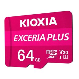 Kioxia Karta pamięci Exceria Plus (M303), 64GB, microSDXC, LMPL1M064GG2, UHS-I U3 (Class 10)