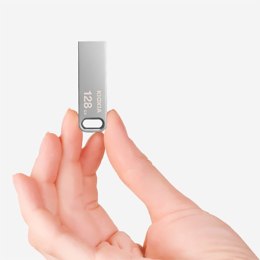 Kioxia USB pendrive USB 3.0, 128GB, Biwako U366, Biwako U366, srebrny, LU366S128GG4