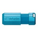 Verbatim USB pendrive USB 2.0, 32GB, PinStripe, Store N Go, niebieski, 49057, USB A, z wysuwanym złączem