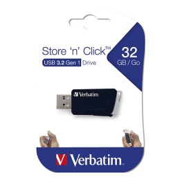 Verbatim USB pendrive USB 3.0, 32GB, Store N Click, czarny, 49307, USB A, z wysuwanym złączem