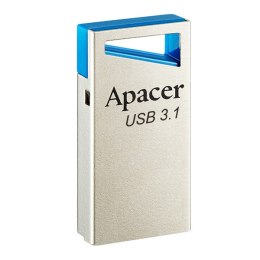 Apacer USB pendrive USB 3.0, 128GB, AH155, srebrny, AP128GAH155U-1, USB A, z oczkiem na brelok