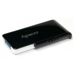 Apacer USB pendrive USB 3.0, 64GB, AH350, czarny, AP64GAH350B-1, USB A, z wysuwanym złączem