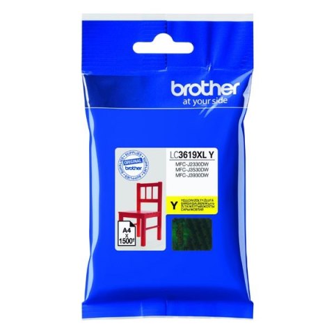 Brother oryginalny ink / tusz LC-3619XLY, yellow, 1500s, Brother MFCJ2330, 3530, 3930
