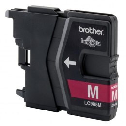 Brother oryginalny ink / tusz LC-985M, magenta, 260s, Brother DCP-J315W
