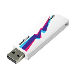 Goodram USB pendrive USB 2.0, 64GB, UCL2, biały, UCL2-0640W0R11, USB A, z wysuwanym złączem