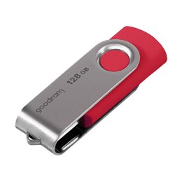 Goodram USB pendrive USB 3.0, 128GB, UTS3, czerwony, UTS3-1280R0R11, USB A, z obrotową osłoną