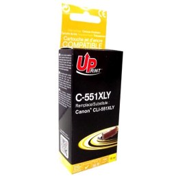 UPrint kompatybilny ink / tusz z CLI551Y XL, yellow, 695s, 11ml, C-551XLY, high capacity, dla Canon PIXMA iP7250, MG5450, MG6350