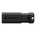 Verbatim USB pendrive USB 3.0, 128GB, PinStripe, Store N Go, czarny, 49319, USB A, z wysuwanym złączem