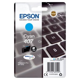 Epson oryginalny ink / tusz C13T07U240, 407XL, cyan, 1900s, 20.3ml, Epson WF-4745