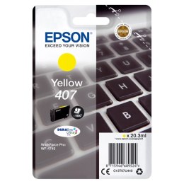 Epson oryginalny ink / tusz C13T07U440, 407XL, yellow, 1900s, 20.3ml, Epson WF-4745