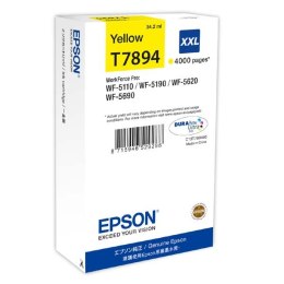 Epson oryginalny ink / tusz C13T789440, T789, XXL, yellow, 4000s, 34ml, 1szt, Epson WorkForce Pro WF-5620DWF, WF-5110DW, WF-5690