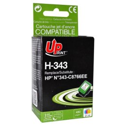 UPrint kompatybilny ink / tusz z C8766EE, HP 343, color, 480s, 21ml, H-343CL, dla HP Photosmart 325, 375, OJ-6210, DeskJet 5740