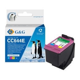 G&G kompatybilny ink / tusz z CC644EE, HP 300XL, color, 18ml, ml NH-RC644C/M/Y, dla HP Deskjet D1660, Deskjet D1663, D2500, D253