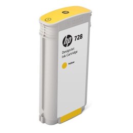 HP oryginalny ink / tusz F9J65A, HP 728, yellow, 130ml, HP DesignJet T730, DesignJet T830, DesignJet T830 MFP