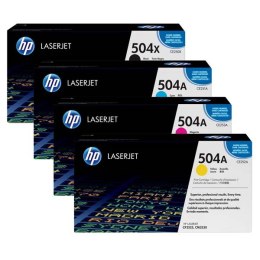 HP oryginalny toner CE252A, yellow, 7000s, HP 504A, HP Color LaserJet CP3525, O