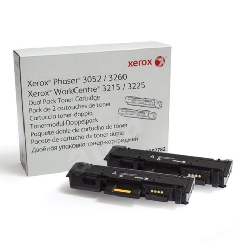 Xerox oryginalny toner 106R02782, black, 6000 (2x3000)s, Xerox Phaser 3052,3260, WorkCentre 3215,3225, dual pack, O