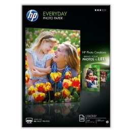HP Everyday Glossy Photo P, foto papier, połysk, biały, A4, 200 g/m2, 25 szt., Q5451A, atrament