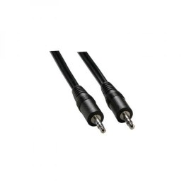 Audio Kabel Jack (3,5mm) M - Jack (3,5mm) M, 1.5m, czarny, Logo blistr