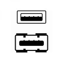 Logo Przedłużacz USB (2.0), USB A M - USB A F, 1.8m, czarna, blistr
