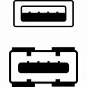 Logo Przedłużacz USB (2.0), USB A M - USB A F, 3m, czarna, cena za 1 szt.