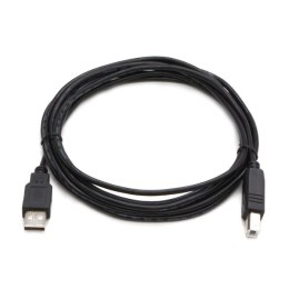 Logo USB kabel (2.0), USB A M - 3m, czarny, blistr