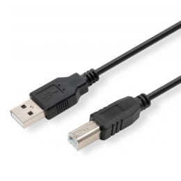 Logo USB kabel (2.0), USB A M - 5m, czarny, blistr