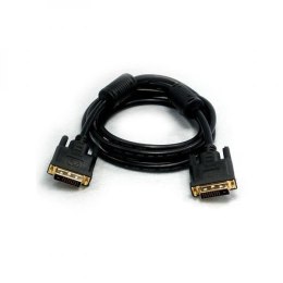Video Kabel DVI (24+1) M - DVI (24+1) M, Dual link, 20m, pozłacane końcówki, ekranowany, czarna