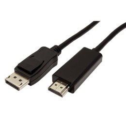 Video Kabel DisplayPort M - HDMI M, 1m, czarna