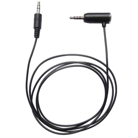 Audio Hands free kabel, Jack (3.5mm) M 4-polowy - Jack (3,5mm) M, 1.2 m, stereo, czarny, do iPhone/iPad 38588
