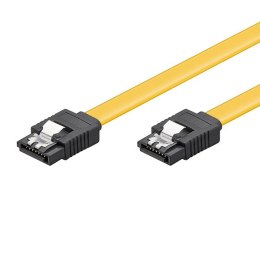 Kabel do dysku twardego SATA, 0.5 m, żółty, Logo blistr, 6 Gb/s
